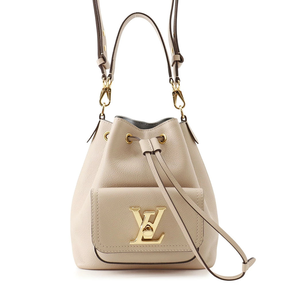 Louis Vuitton Lockme Bucket Leather Shoulder Bag NV Handbag